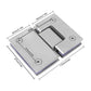 Shower Glass Door Gate Hinge 304 Stainless Steel 180 Degrees Polished Chrome Finish