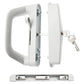 Sliding Patio Door Handle Set Mortise Lock Suitable for Sliding Glass Patio Door Keyed White