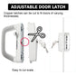 Sliding Patio Door Handle Set Mortise Lock Suitable for Sliding Glass Patio Door Keyed White