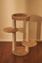 Whisker Wonderland Premium Eco Bamboo Cat Tree Small - Natural Bamboo Structure, Safe & Stable, Multi-Functional Cat Furniture, Climbing & Scratching