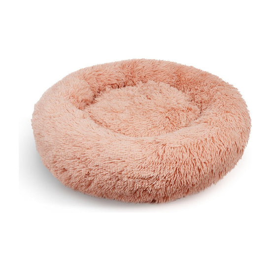 Pawfriends Pet Dog Bedding Warm Plush Round Comfortable Nest Comfy Sleep kennel Pink XXL