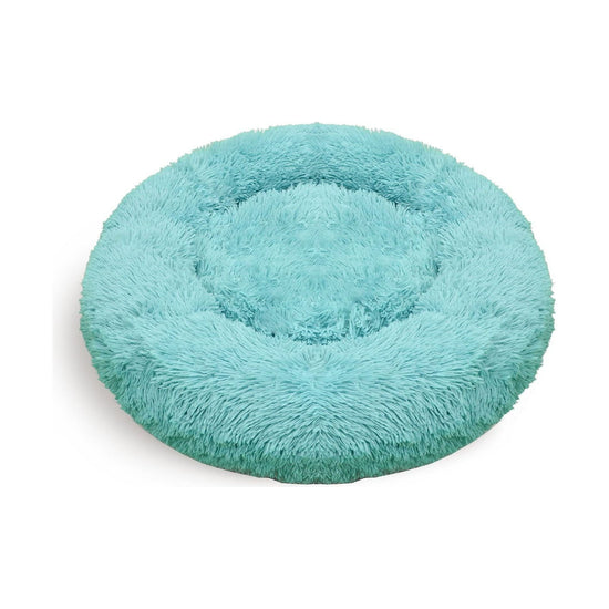 Pet Dog Bedding Warm Plush Round Comfortable Nest Comfy Sleeping kennel Green Large 90cm