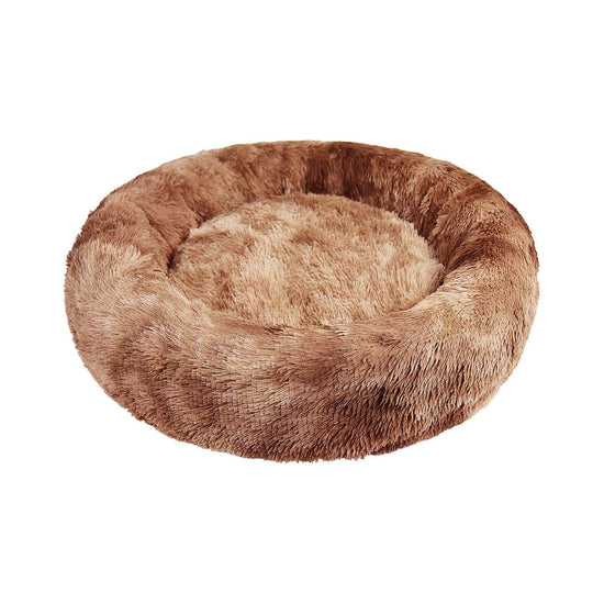 Pawfriends Dog Cat Pet Calming Bed Warm Soft Plush Round Nest Comfy Sleeping Kennel Cave AU