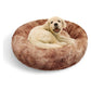 Pawfriends Dog Cat Pet Calming Bed Warm Soft Plush Round Nest Comfy Sleeping Cave 120cm