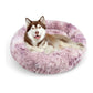 Pawfriends Cat Dog Pet Calming Bed Warm Soft Plush Round Nest Comfy Sleeping Kennel Cave AU