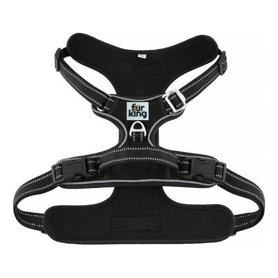 Fur King Ultimate No Pull Dog Harness - Large - Black