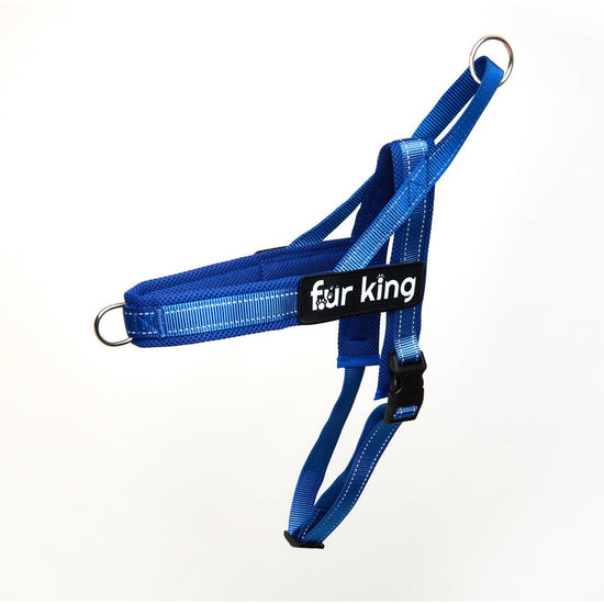 Fur King Signature Quick Fit Harness Large Blue