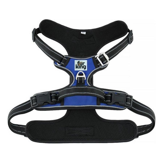 Fur King Ultimate No Pull Dog Harness - Medium - Blue