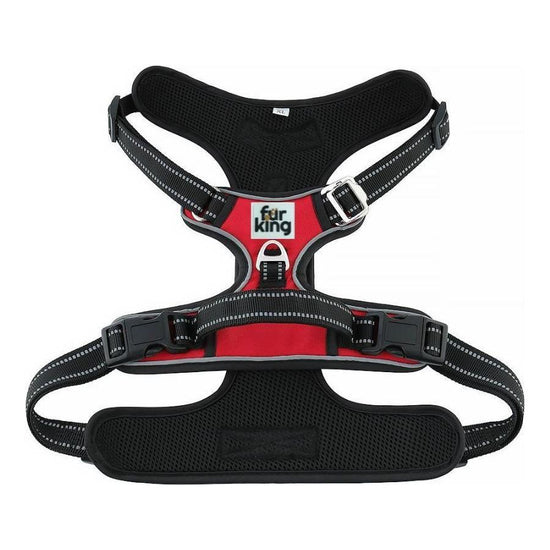 Fur King Ultimate No Pull Dog Harness - Medium - Red