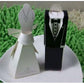 100 Pack of 50 Bride and 50 Groom Wedding Bridal Bomboniere Favor Candy Choc Almond Box - Kate Aspen Design
