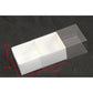 100 Pack of White Card Chocolate Sweet Soap Product Reatail Gift Box - 2 Bay Compartments - Clear Slide On Lid - 8x4x3cm