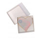 100 Pack of 8cm Square Wedding Invitation Coaster Favor Function product Presentation Cookie Biscuit Patisserie Gift Box - 2cm deep - White Card with Clear Slide On PVC Lid