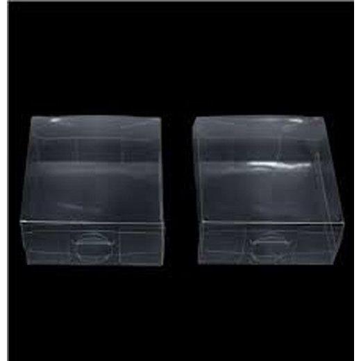 100 Pack of 15*15*4cm Clear PVC Plastic Folding Packaging Small rectangle/square Boxes for Wedding Jewelry Gift Party Favor Model Candy Chocolate Soap Box