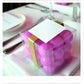 100 Pack of 5cm Clear PVC Plastic Folding Packaging Small rectangle/square Boxes for Wedding Jewelry Gift Party Favor Model Candy Chocolate Soap Box