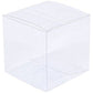 100 Pack of 8cm Square Cube - Product Showcase Clear Plastic Shop Display Storage Packaging Box