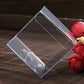 100 Pack of 8cm Square Cube - Product Showcase Clear Plastic Shop Display Storage Packaging Box