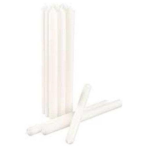 100 wholesale pack white wax 20cm taper church house vigil candleabra candle 2CM WIDE