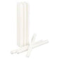 100 wholesale pack white wax 20cm taper church house vigil candleabra candle 2CM WIDE