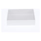 100 Pack of White Card Box - Clear Slide On Lid - 17 x 25 x 5cm -  Large Beauty Product Gift Giving Hamper Tray Merch Fashion Cake Sweets Xmas