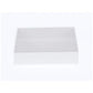 10 Pack of White Card Box - Clear Slide On Lid - 30 x 20 x 8cm -  Large Beauty Product Gift Giving Hamper Tray Merch Fashion Cake Sweets Xmas