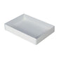 10 Pack of White Card Box - Clear Slide On Lid - 30 x 20 x 8cm -  Large Beauty Product Gift Giving Hamper Tray Merch Fashion Cake Sweets Xmas