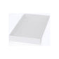 10 Pack of White Card Box - Clear Slide On Lid - 30 x 20 x 8cm -  Large Beauty Product Gift Giving Hamper Tray Merch Fashion Cake Sweets Xmas