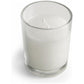 20 White Wax Clear Glass Holder Votive Candle - Wedding Event Centrepiece Table Decoration