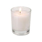 20 White Wax Clear Glass Holder Votive Candle - Wedding Event Centrepiece Table Decoration