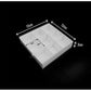50 Pack of White Card Chocolate Sweet Soap Product Reatail Gift Box - 9 bay 4x4x3cm Compartments  - Clear Slide On Lid - 12x12x3cm