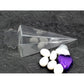 50 Pack of Clear Pyramid Triangle Shaped Small Clear Gift Box - Bomboniere Jewelry Gift Party Favor Model Candy Chocolate Soap Box
