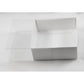 50 Pack of 8cm Square Wedding Invitation Coaster Favor Function product Presentation Cookie Biscuit Patisserie Gift Box - 2cm deep - White Card with Clear Slide On PVC Lid