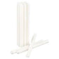 50 bulk buy pack white wax 20cm taper church house vigil candleabra candle 2CM WIDE