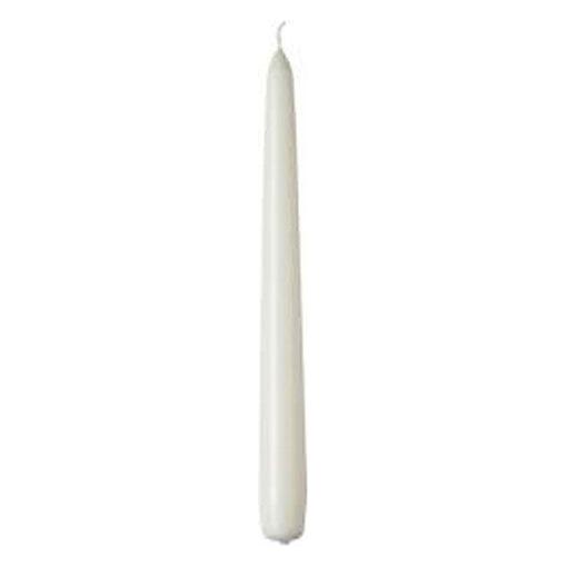 50 bulk buy pack white wax 20cm taper church house vigil candleabra candle 2CM WIDE