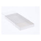 50 Pack of White Card Box - Clear Slide On Lid - 17 x 25 x 5cm -  Large Beauty Product Gift Giving Hamper Tray Merch Fashion Cake Sweets Xmas