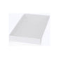 50 Pack of White Card Box - Clear Slide On Lid - 25 x 25 x 6cm - Large Beauty Product Gift Giving Hamper Tray Merch Fashion Cake Sweets Xmas