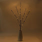 5 Sets of LED Light Bunch Stem - Warm White BATTERY fairy lights - 50cm high 20 bulbs/petals