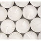 20 Pack Tea Light Candles - White Smokeless Tealights Unscented - 9 Hour Burn Time