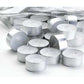 50 Pack Bulk Tea Light Candles - White Smokeless Tealights Unscented - 9 Hour Burn Time