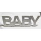 White Baby Nursery 30cm Sign Plaque Plate with Diamantes Newborn Gift Homeware Bedroom Decoration Wall Art