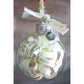 20 x Glass Bauble 8cm Diameter Round Clear with Silver Cap - table or tree centrepice personal memory theme craft gift