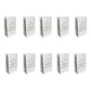50 Pack White Happy Birthday Luminary Paper Candle Tea Light Lantern Bags Garden Anniversary Birthday Night Decorations Evening Party