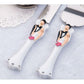 Bride Groom Cake Server Set Wedding Cake Knife and Silver Blade Server Set Boxed - Bride Groom Handles