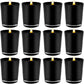 40 Pack Black Matt Tealight Candle Holder 6.5cm Festival Decor Wedding Propose Parties Holiday and Home Decor