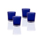 20 Pack Blue Frosted Glass Votive Tealight Candle Holders House Party Cenrepiece Xmas Wedding Decor Glass Candlestick Party Decorations Bridal Baby Shower Event
