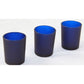 40 Pack Blue Frosted Glass Votive Tealight Candle Holders House Party Cenrepiece Xmas Wedding Decor Glass Candlestick Party Decorations Bridal Baby Shower Event