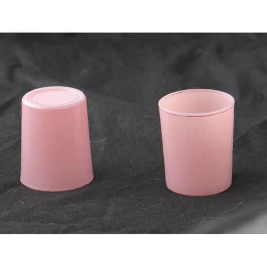 20 Pack Blush Pink Glass Votive Tealight Candle Holders House Party Cenrepiece Xmas Wedding Decor Glass Candlestick Party Decorations Bridal Valentines Event