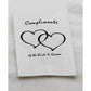 200 Pack Wedding Cake Bags Greaseproof Wax Paper Slice Take Home Favour Heart n Message