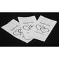 50 Pack Wedding Cake Bags Greaseproof Wax Paper Slice Take Home Favour Heart n Message