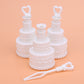 100 Pack Wedding Cake Blow Bubble Bottles White Plastic 6cm High Bomboniere Favour Guest Gift