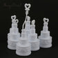 100 Pack Wedding Cake Blow Bubble Bottles White Plastic 6cm High Bomboniere Favour Guest Gift